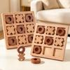 Wooden XO Tic-Tac-Toe Game: Educational Board for Parent-Child Interaction & Logical Thinking