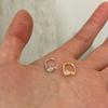 Korean Style Sparkling Zircon Sterling Silver Ear Cuffs