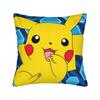 Pokemon Pikachu Pillow Case  Kawaii Pillow Cover Square Pillowcases For Couch Sofa Bedroom