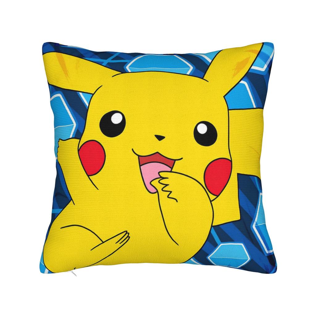 Pokemon Pikachu Pillow Case Kawaii Pillow Cover Square Pillowcases For Couch Sofa Bedroom