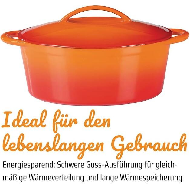 Roasting Pan GSW Shadow Oval 33×25 Cm Orange 7 L (716420)