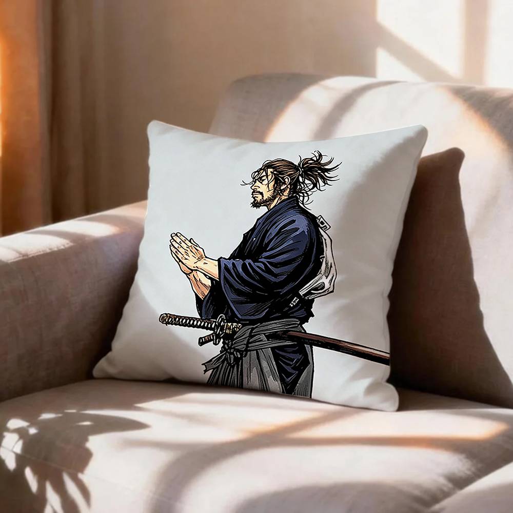 COOL Vagabond SSamurai Pillow Case Pattern Printed Pillowcase For Living Room Sofa Cushion Cover