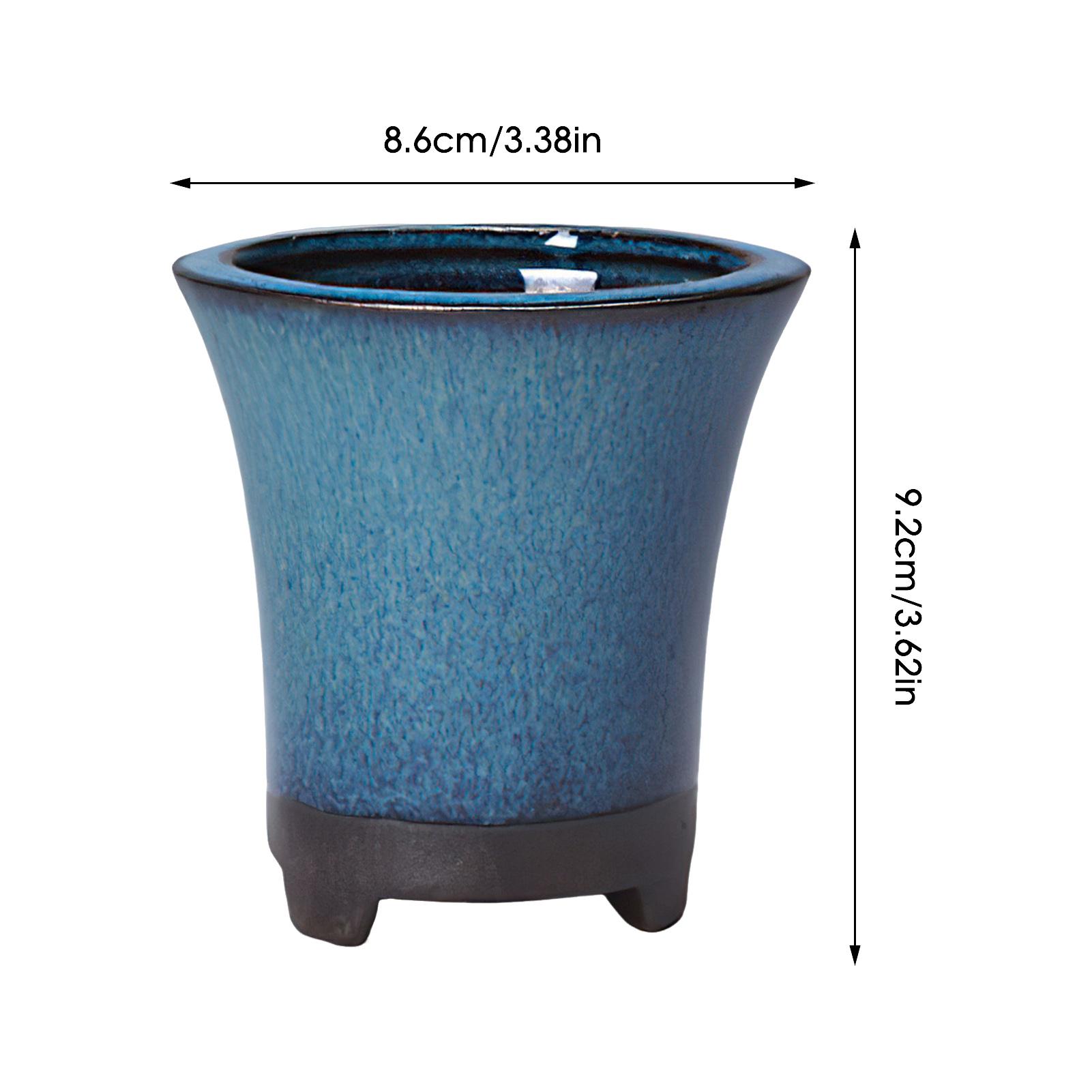 

Керамический цветочный горшок с дренажным отверстием в китайском стиле, ваза для лилий и суккулентов, горшок для посадки орхидей, украшение для дома, садовые принадлежности