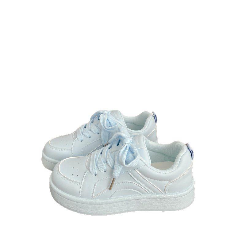 With wide-leg pants casual board shoes women's spring 2025 new Korean version of little white shoes chic sports versatile bread shoes