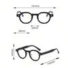 New Retro Art Harajuku Wind Eyeframe Women'S And Men Fashion  Anti Blue Light Radiation Protect Oval Small Frame Glasses