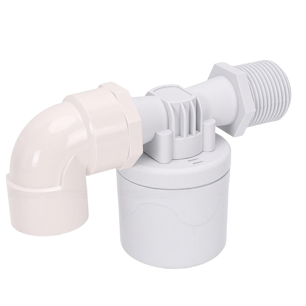 Water Tank Float Valve Automatic Water Shut Off Inlet Valve Nylon Side Mount for Fish Pond Livestock Tank