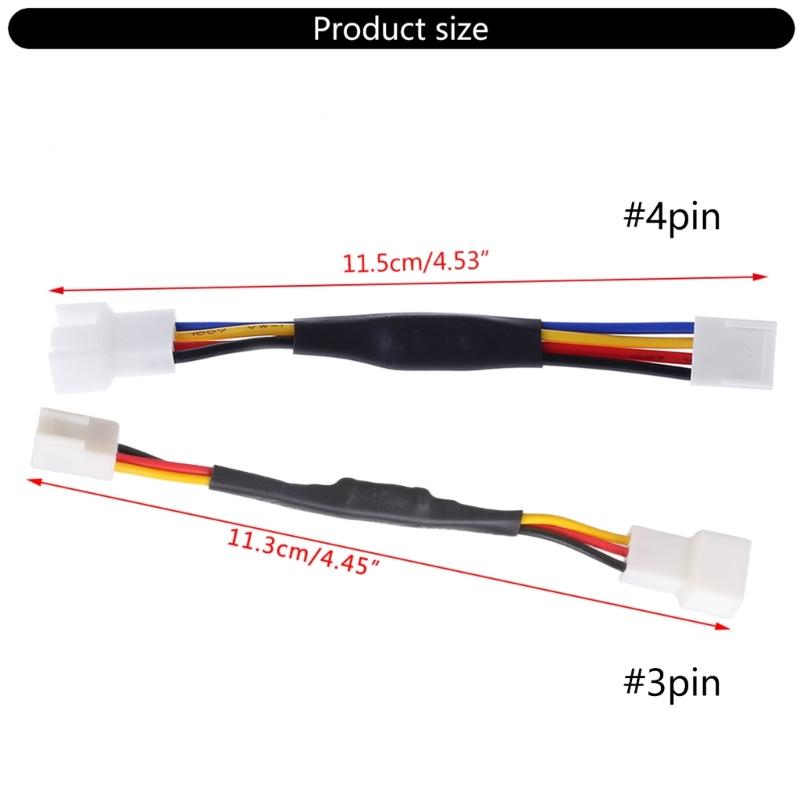 Quiet Mode Cable Adapters Speed Reduction Solution Quiet Adapters Reduce & Noise Rank Upgrades for PC Case Fan