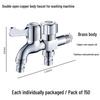 Dual-Outlet 4-Point Washing Machine Faucet with Household Switch