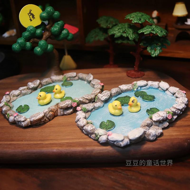 Micro-landscape Horticultural Owl Stump Swing Landscaping Home Decoration Ornaments Resin Fleshy Flower Pot Home Decor