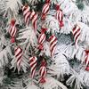 Portable Candy Cane Christmas Decors Elegant Spirals Candy Christmas Tree Hanging Ornament Home Decoration