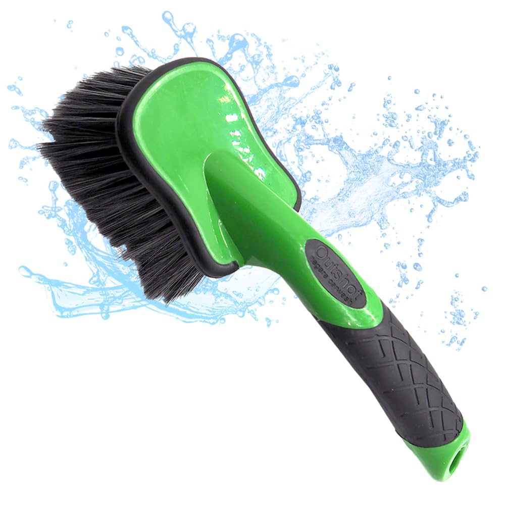 

ваша машина во время выполнения других Outshot для щетки для мойки автомобиля Щетка для колес шин Менее вероятно повреждение шин [Мыть вещи] Универсальные шины & зелёный