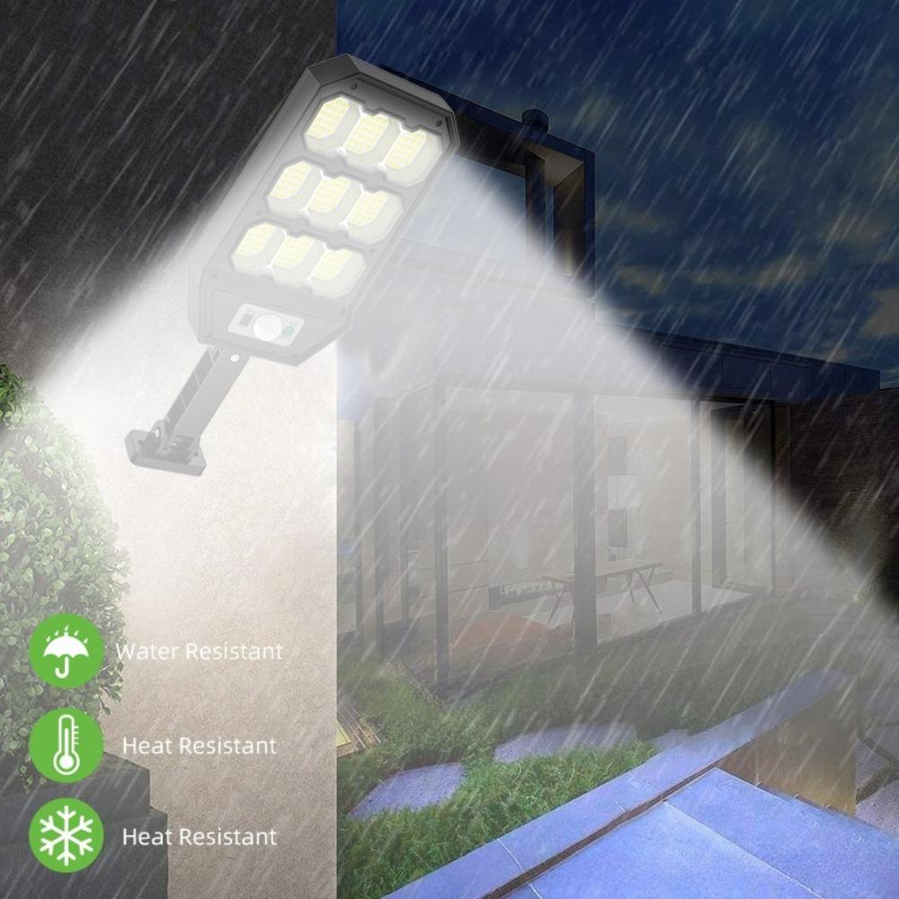 279LED Solar Motion Lights Solar Street Light with Remote Control Dimmable Waterproof Decoration Lighting for Garden