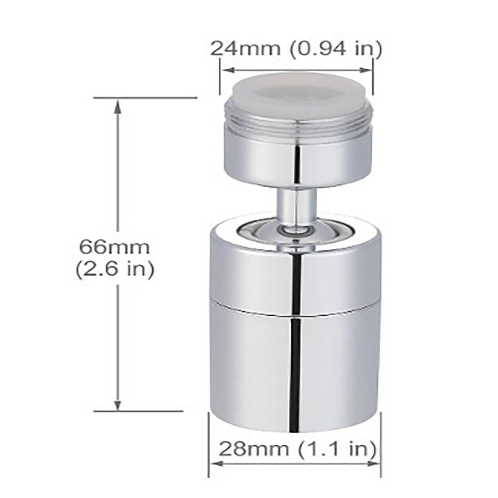 Dual-function Faucet Aerator 24mm Kitchen Faucet Head Bubbler Faucet Sprayer Attachment  Bathroom