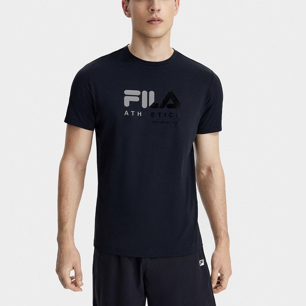 Fila Off-Court Fitness Short Sleeve T-Shirt Men Tops Deep-Black A11M321104ABK