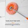 Freely Retractable Sunflower Mop Long Extended Handle Dust Mop Floor Scrubber  Ceiling Cleaning