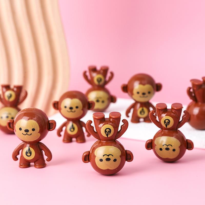 30Pcs Cute Mini Monkey Dolls Tumbler Toys For Kids Birthday Party Favors Baby Shower Giveaways Gifts Pinata Fillers Goodie Bag