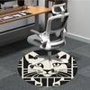 1PC Cat Pattern Office Round Area Rug, Mat Suitable For Office, Under Office Chairs Bedroom Living Room Home Decor, Room Deco