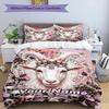 3PC Custom Name "Goat Spirit Totem" Bedding,soft and breathable,2D Flat Print,room decor.,Poster Three-piece set,Soccer Three-piece set,Art,Poster,Soc