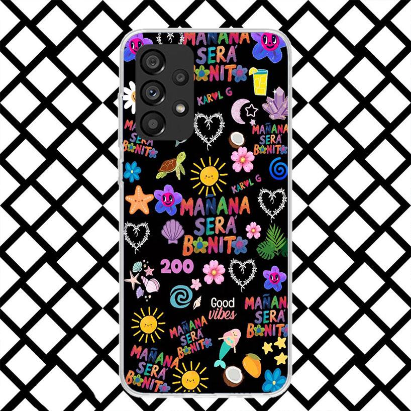 Karolg M-Manana Sera B-Bonito Phone Case for Samsung Galaxy A52 A42 A32 A22 A12 A51 A50S A41 A31 A21S A10S A71 A70 A40 A30S A20E