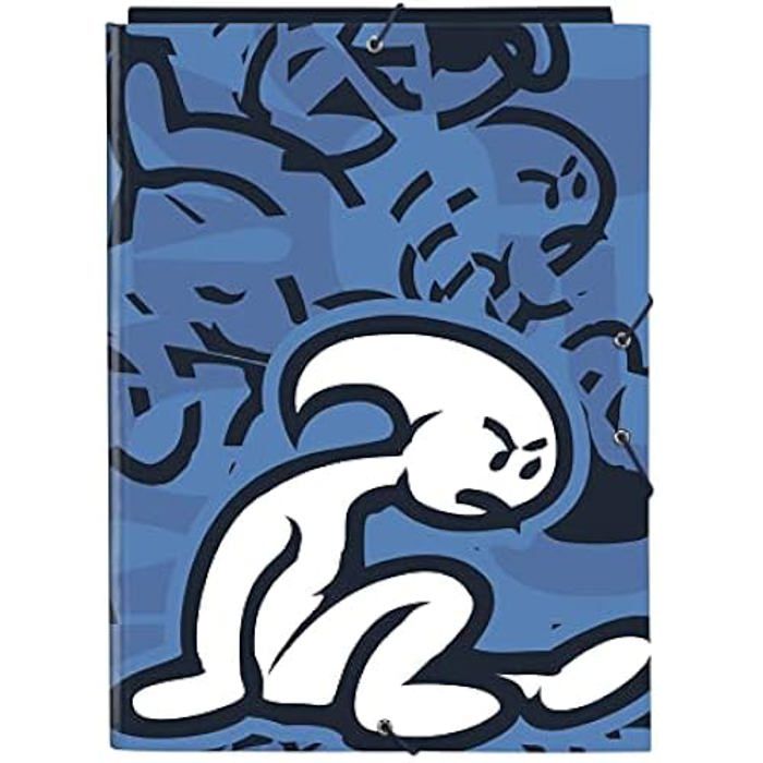 Classeur Folio - SAFTA - El Niñño Bahia - 3 rabats - Confortable - Bleu