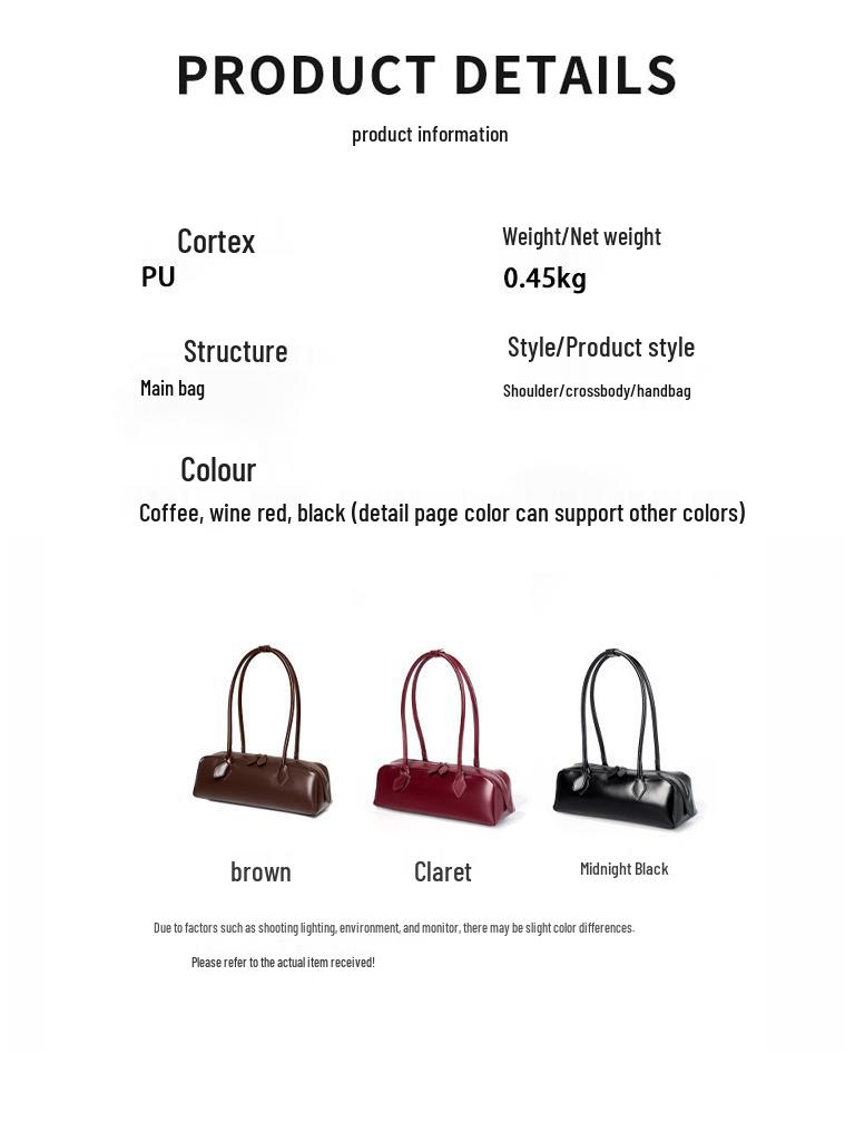 Borsa a Spalla Donna 2025 di Alta Gamma Stile Baguette Francese: Borsa Chic, Versatile e alla Moda