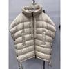 Schinteon Women Down Irregular Vest with Hood Sleeveless Jacket Solid Fashionable Autumn Winter