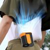 Strong Airflow Waist Clip Fan LED Display Mini Cooling Fan Waist-mounted Fan  Evening Trips