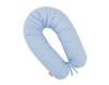 Longer Pregnancy Pillow for Pregnant Women To Sleep + Removable Cover - Blue Stripes