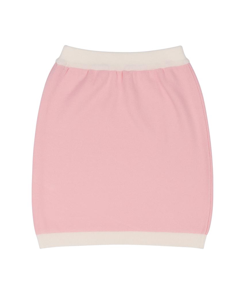 SELITIO Women'S Line Point Soft Knit Skirt Pink