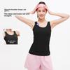 Juyitang Breathable Mesh Yoga Vest - Slimming, Backless, Summer Nude Feel