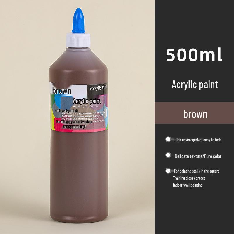 Wasserdichte 500ML Acrylfarbe - Langlebig, Ideal für Strohhut-, Keramik- und Gipsfigurenmalerei