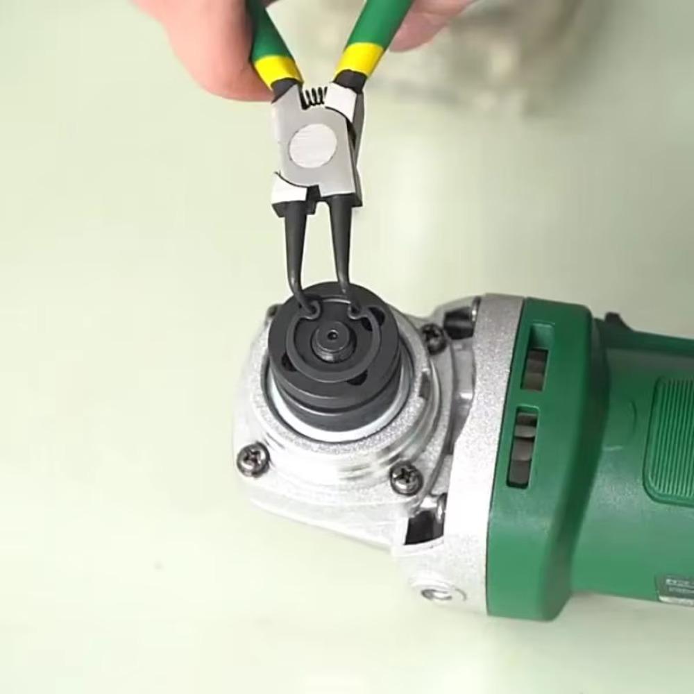 4pcs/set Sturdy Retaining Ring Plier 7 Inches Straight Bent Pliers Circlip Plier Set Furniture