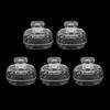 5PCS Travel Toothbrush Covers - Plastic Clip Protector Caps Portable Hygienic Household Case