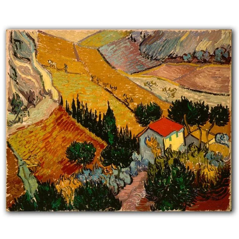 HD Print Van Gogh Masterpiece Poster Abstract Garden Almond Blossoms Starry Night Canvas Painting Wall Picture Room Home Decor