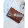 Women's Leather Short Classic Retro Fashion Twist Lock Short Coin Purse, Multi-Function Wallet, Minimalist Clutch For Women Wallet Mini Urse