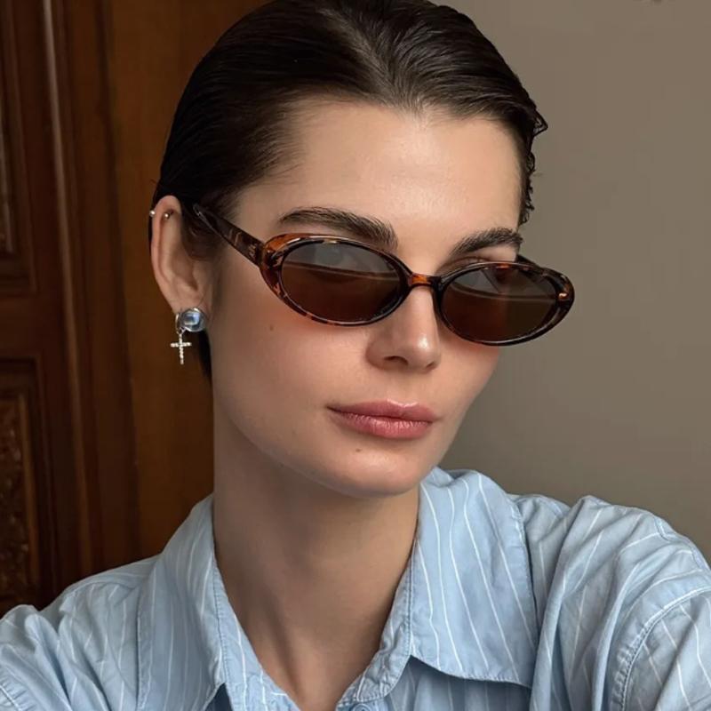 Protective Glasses 3pcs Fashion Women Oval Frame Sunglasses Simple Style Sun Glasses Female Colorful Frame Eyeglasses UV400