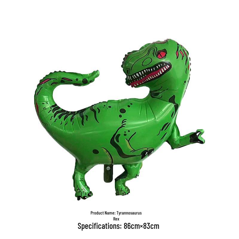 Tyrannosaurus Rex Dinosaur Theme Aluminum Foil Balloon – Perfect for Kids Birthday Party Decorations