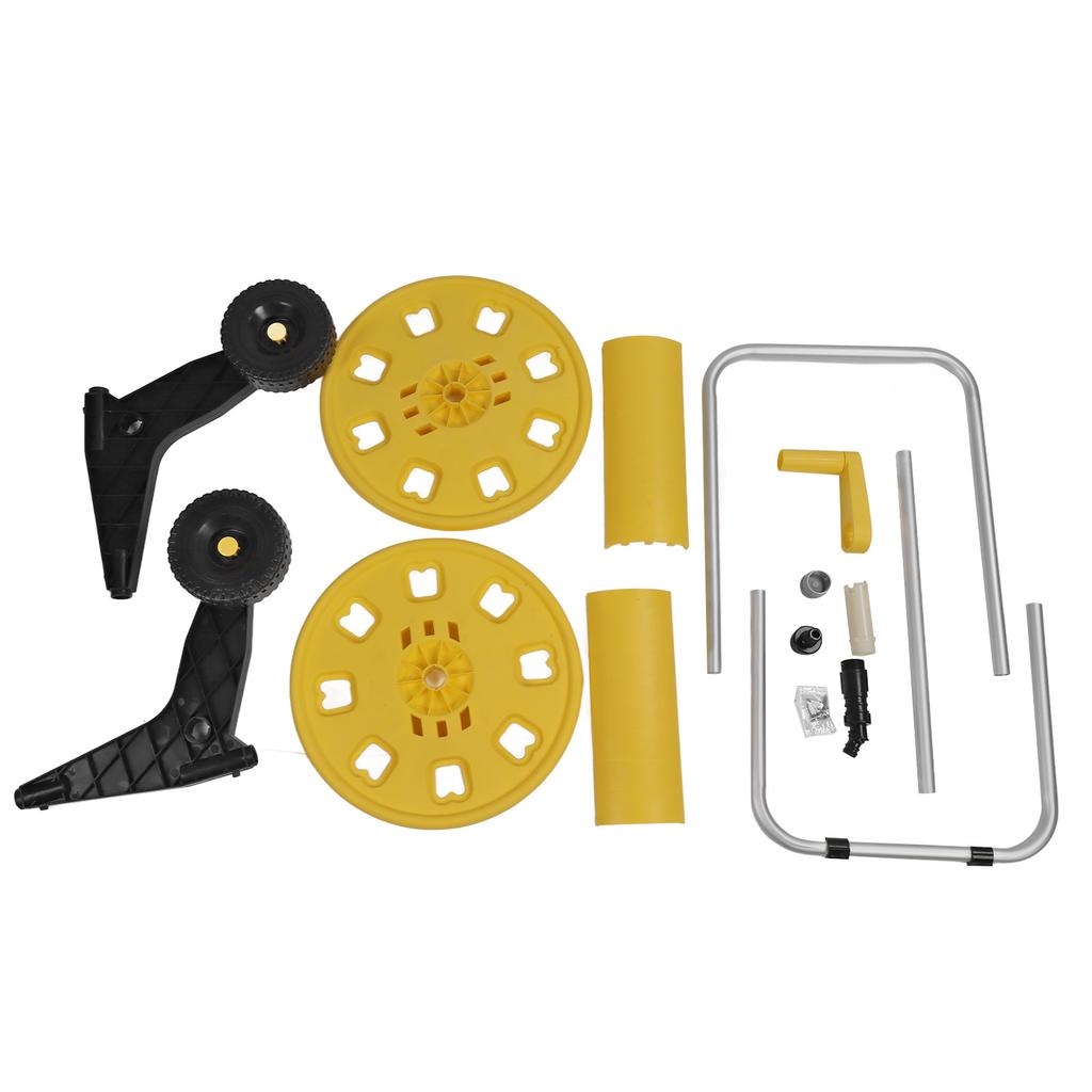 Garden Hose Reel Cart Yellow Hose Reel Cart Water Hose Cart Holds 80m of Water Pipe