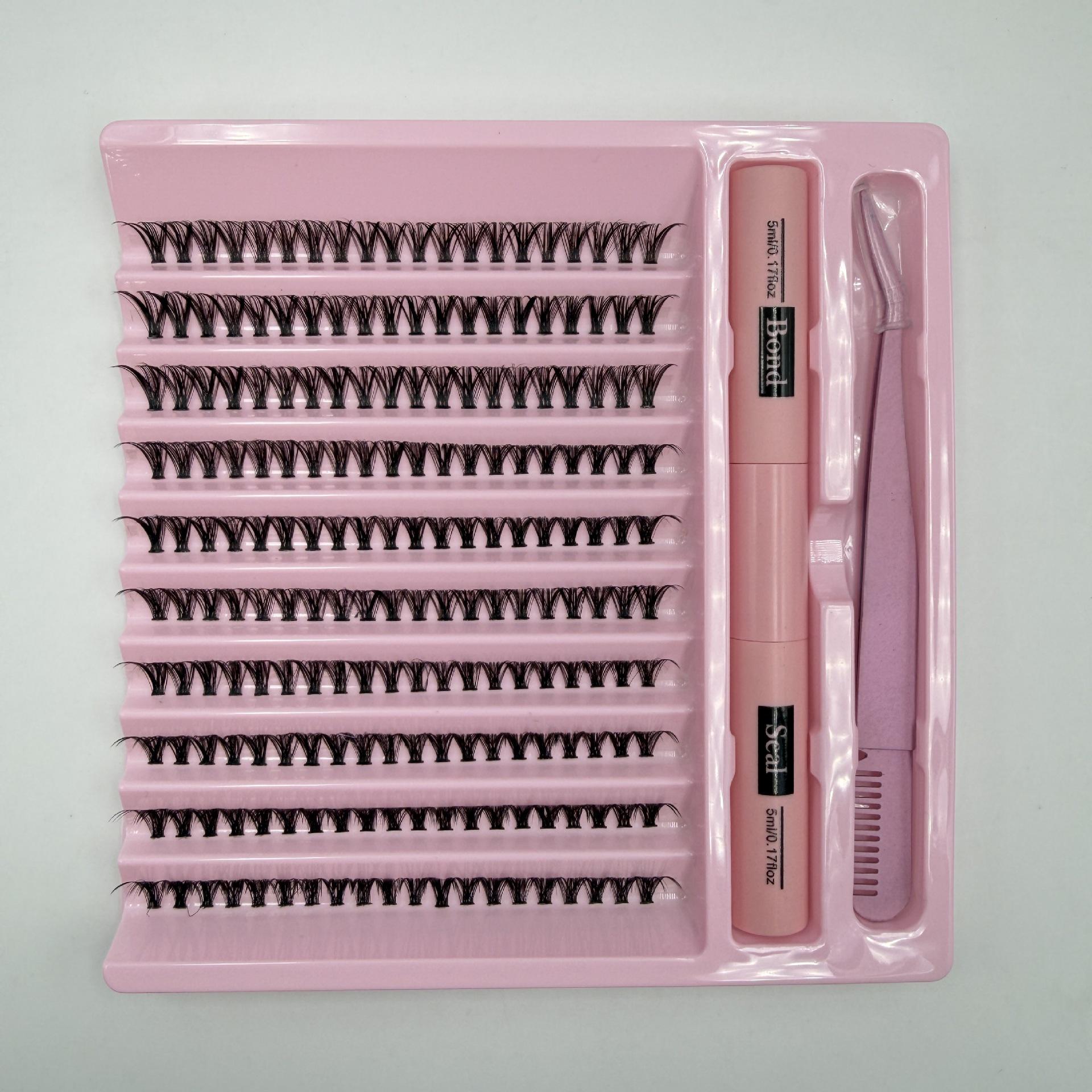 

DIY Нарощування накладних вій - Сегментовані 30D, 40D, 50D, 80D для самостійного нанесення Single Box