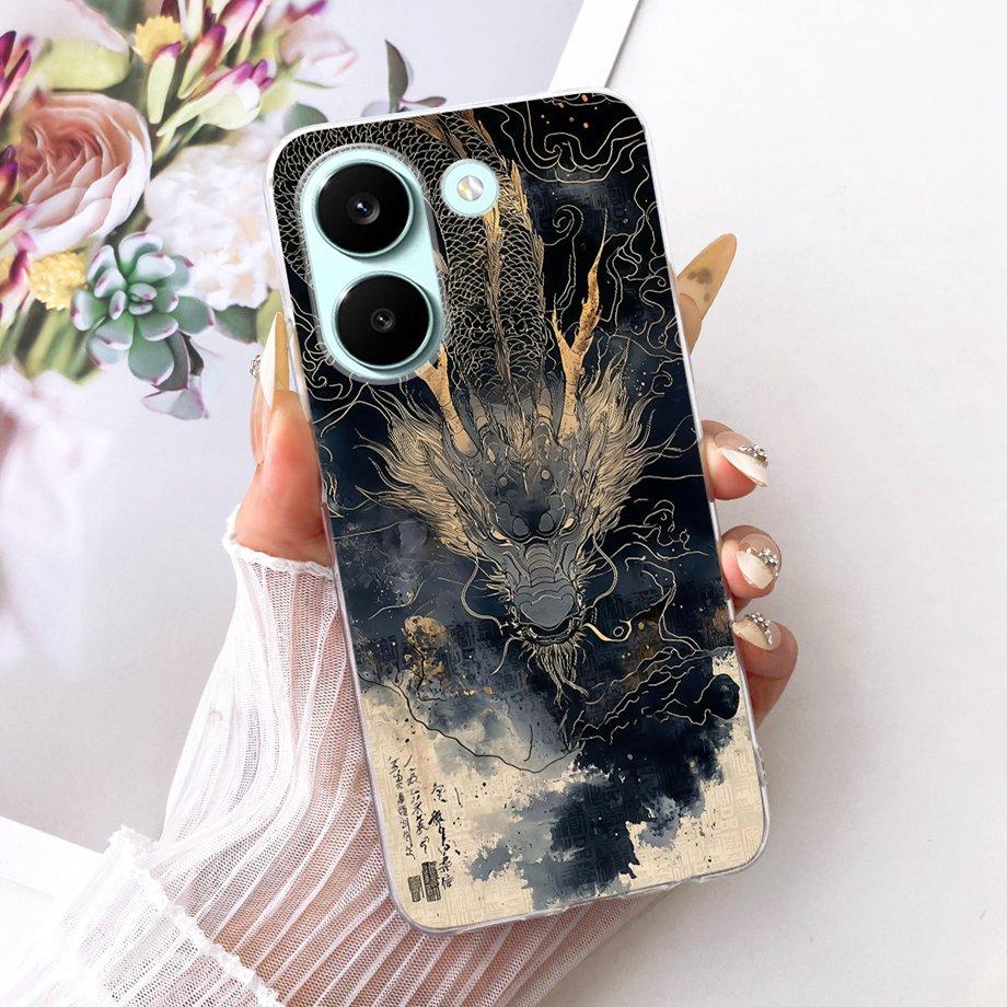 For Xiaomi Poco X8 Pro Max Phone Case Soft Silicone Cover Butterfly Dragon Cat Floral Bumper On Xiaomi Redmi Turbo 5 Max Funda