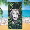 Telo da Spiaggia Tigre Microfibra Stampa Digitale Asciugamano da Bagno Design Audace Tigre Sciarpa Protezione Solare Asciugamano Extra Large per C