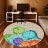 1pc Dinosaur Egg Round Chair mat Area Rug - Non-Slip, Floor Mat for Office, Bedroom, and Indoor Decor c1125357