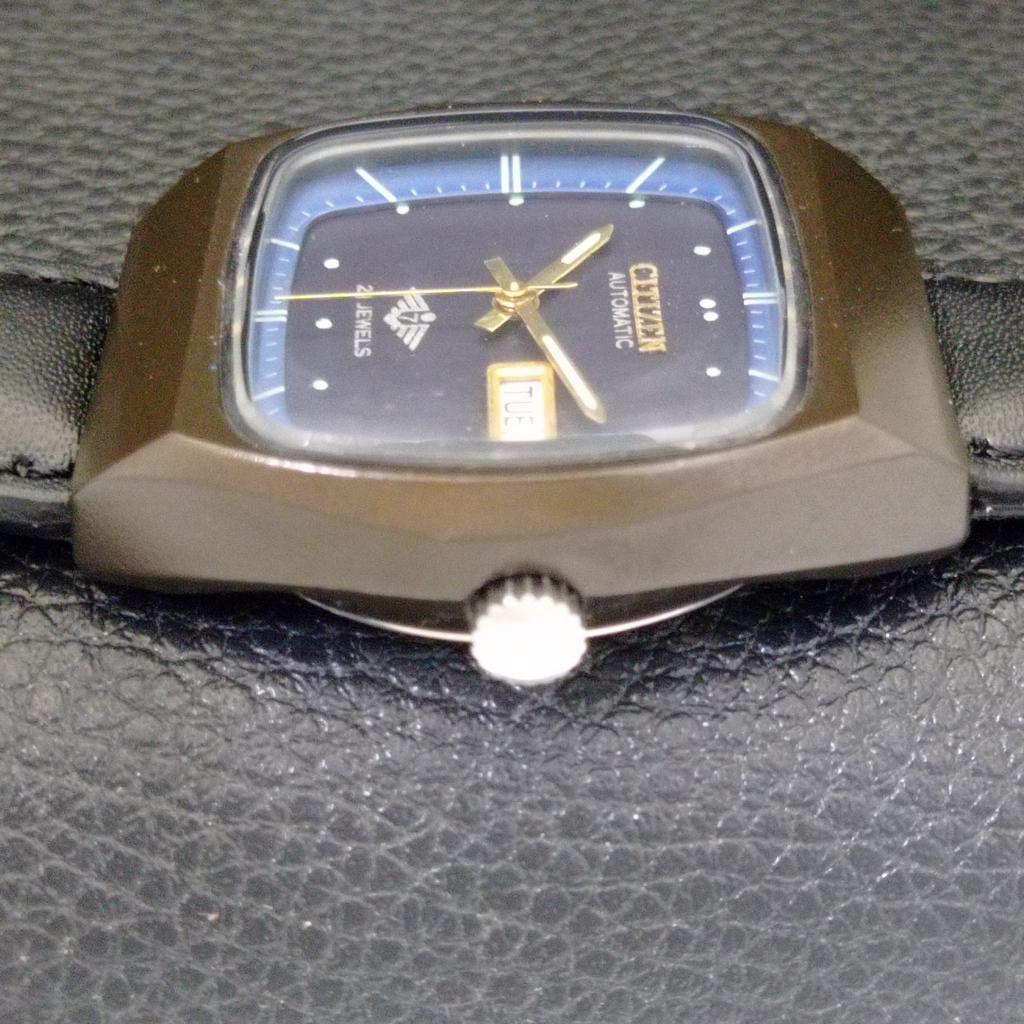 JAPAN VINTAGE CITIZEN AUTOMATIK 8200 HERREN ORIGINAL ZIFFERBLATT UHR a702150-5 R208-a702150