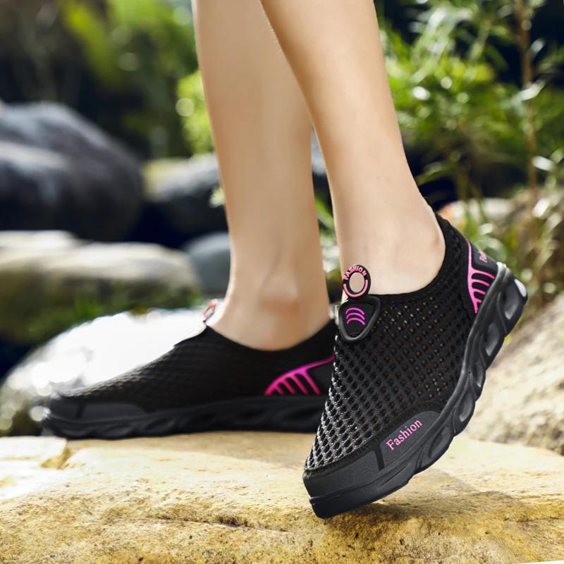 Men Shoes Mesh  Outdoor Men Casual Sneakers Summer Breathable Water Shoes Couple Wading Shoes for Man Women Tenis