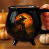 Witch Cauldron Mug, Personalized Witch Brewing Cauldron Pottery Mug, Witch Mug Halloween Coffee Mug, Give You A Brewing Mug Gift