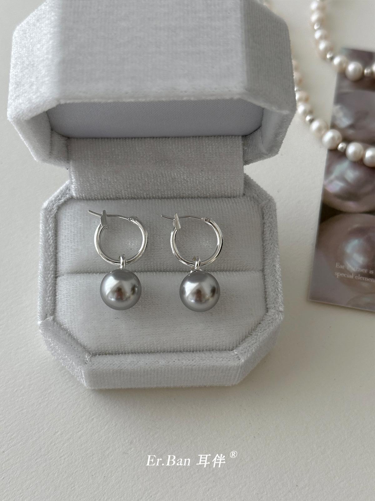 

Серебряное кольцо-игла для женщин Лю Ифэй, такие же жемчужные серьги, легкие, роскошные, с чувством нишевого дизайна, простые серьги, горячая распродажа 925 silver needle