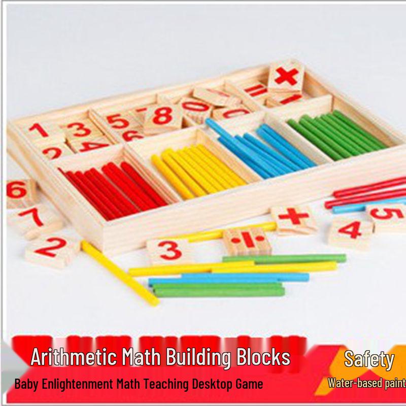 Montessori Kindergarten Math Counting Rods – Educational Number Sticks for Kids