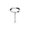 Pulseira de Metal com Contas de Monograma Unissex M00512