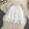 Mesh Multilayer Puff Cake Short Skirt Summer Short High Waist Sexy A-Line Skirt