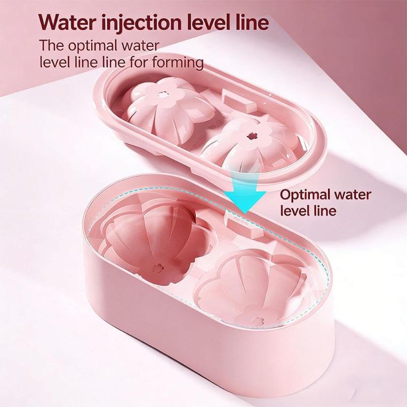 Ice Maker Flower Ice Mold Food Grade Material 3D Appearance Pp Mold Easy Demolding Cherry Blossom Creative Household Ice Mold